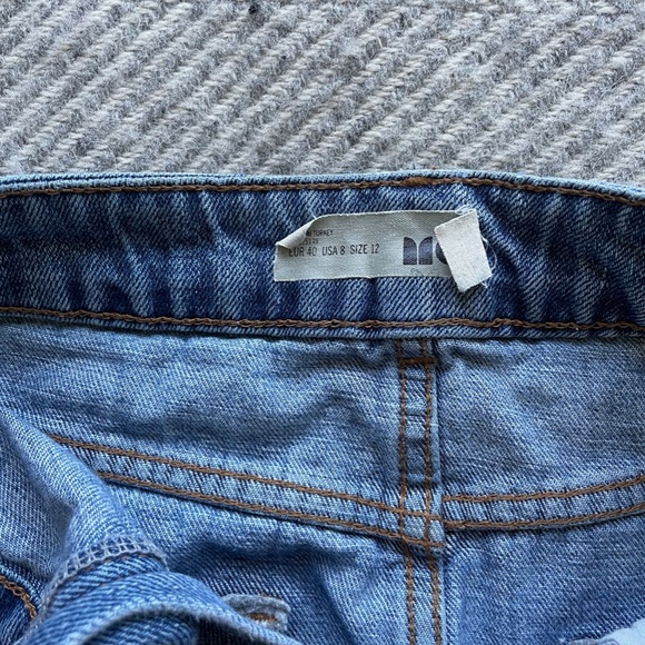 Top Shop Moto Jean Skirt - Size US 8 - Picture 2 of 3